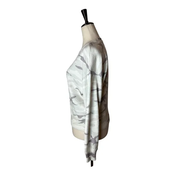Rails Sweatshirt Women XS Gray‎ Ramona Stone Camo Pullover Athleisure Streetwear - Image 6