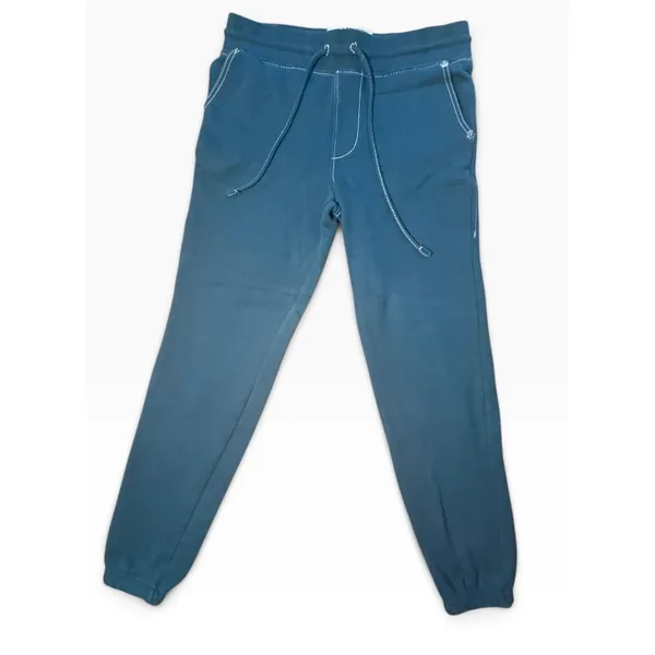 True Religion Womens Teal Green Blue Horseshoe Stitch Jogger Sweatpants Small - Image 3