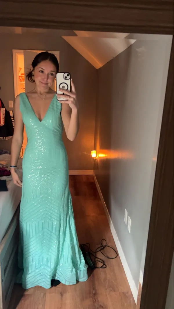 Prom Dress Blue Size 0 - Image 2