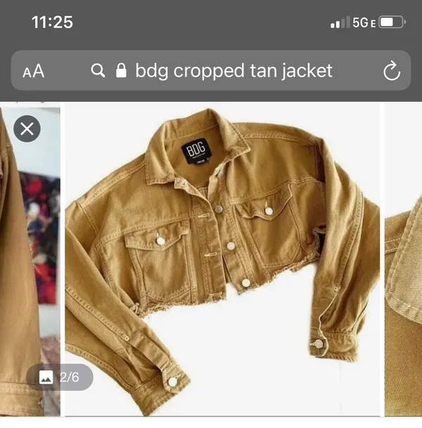 BDG Urban Outfitters Cropped Denim Trucker - Image 2