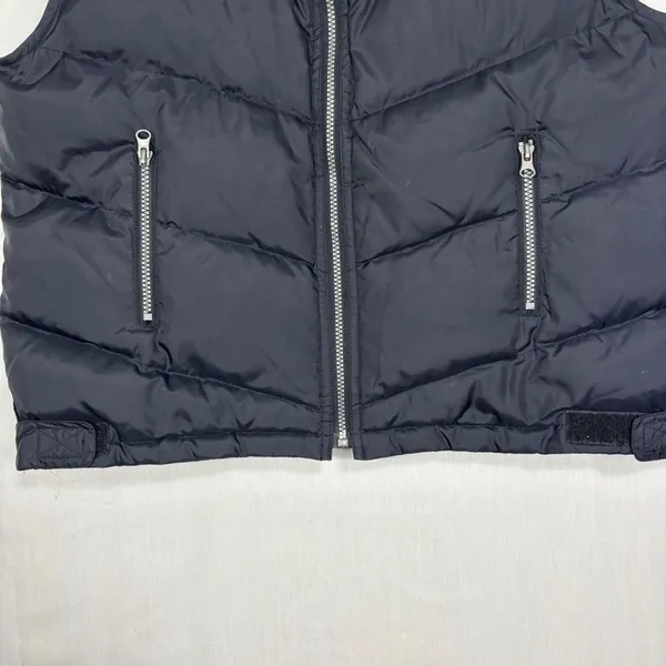 NY&CO Puffer Vest Hooded Black Down Fill Full Zip Gorpcore Outdoor Hiking Fall L - Image 4