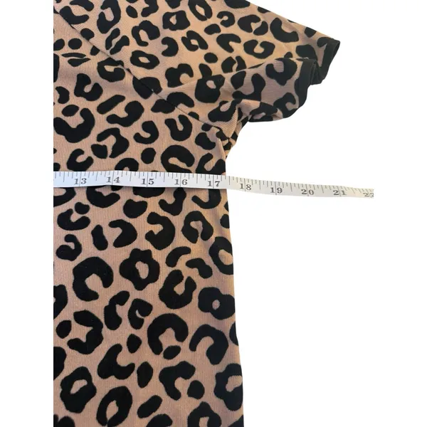 Kate‎ Spade Top Women XS Extra Small Short Sleeve Animal Print Pajama Knit Shirt - Image 7