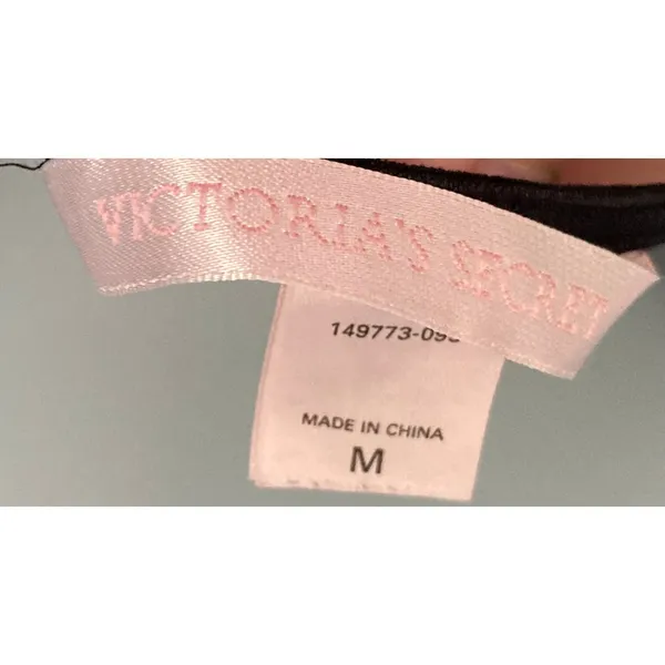 Vintage Victoria's Secret Lace Slip Black Medium - Image 5