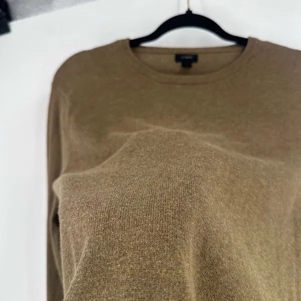 J. Crew Military‎ Green Cotton Wool Blend Sweater Size Small Oversized - Image 10