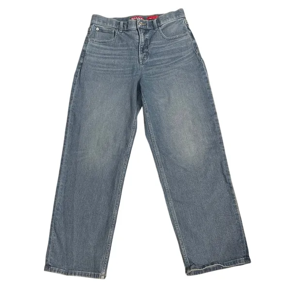SPANX SPANXshape Size L Authentic 360 90s High Rise Straight Leg Denim Jeans - Image 3
