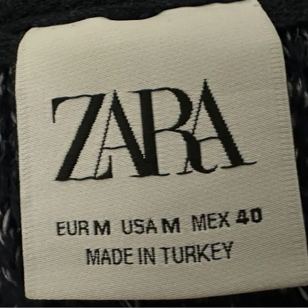 294 ZARA | EUC Turkey Women’s Blue Open Front Knit Cardigan Sweater (size M) - Image 9
