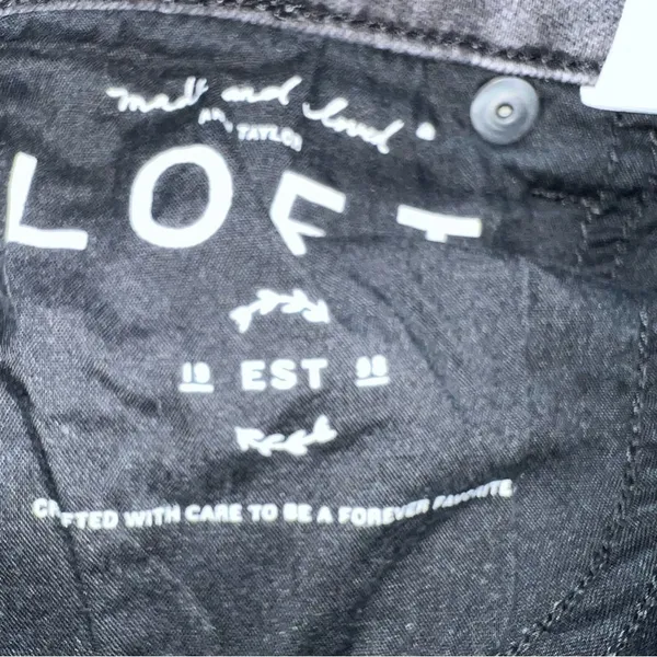 Ann Taylor LOFT Women's Modern Skinny Black Denim Low Rise Jeans Size 24 - Image 13