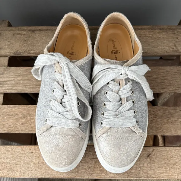 Dirndl+bua Wool & Leather sneakers. Size‎ 39/US 8-8.5 A24 - Image 3
