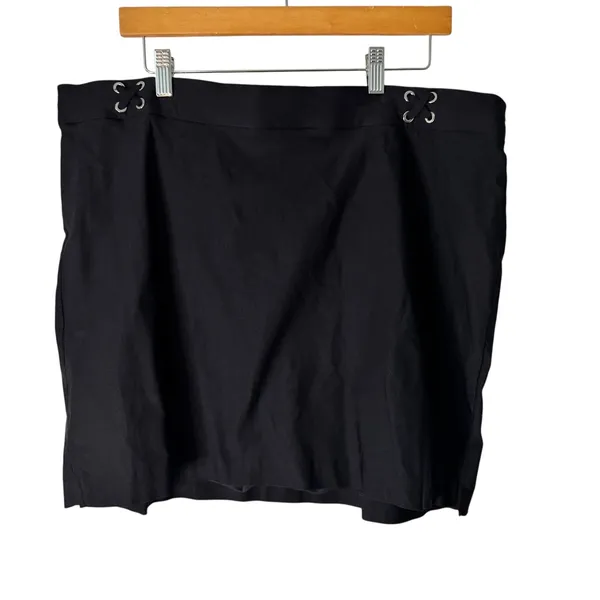 Rafaella Comfort Plus Size Black Skirt/Skort Women's 2XL Stretch Career‎ - Image 2