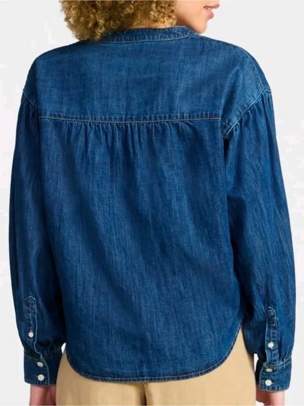 TIME AND TRU Denim Popover Top XL 27” p2p Indigo NWOT - Image 6
