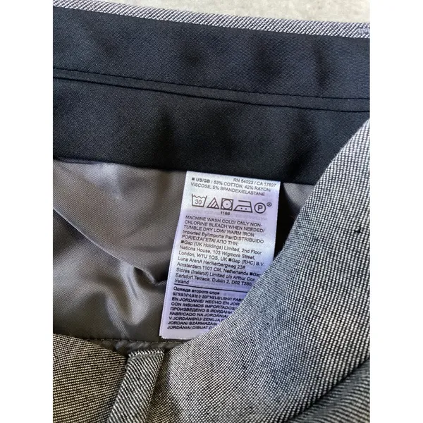 Banana Republic Sloan Gray Skinny Ankle Pants Washable Bi-Stretch Size 8 - Image 7