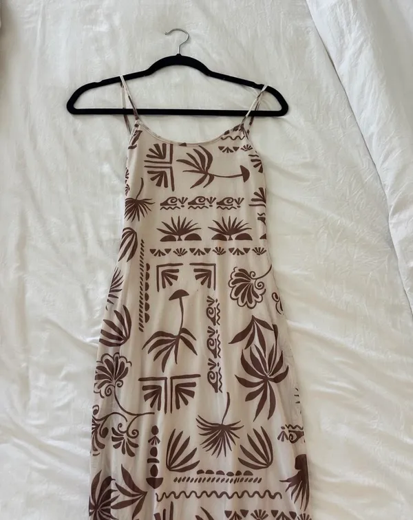 Vacation dress midi Tan - Image 2