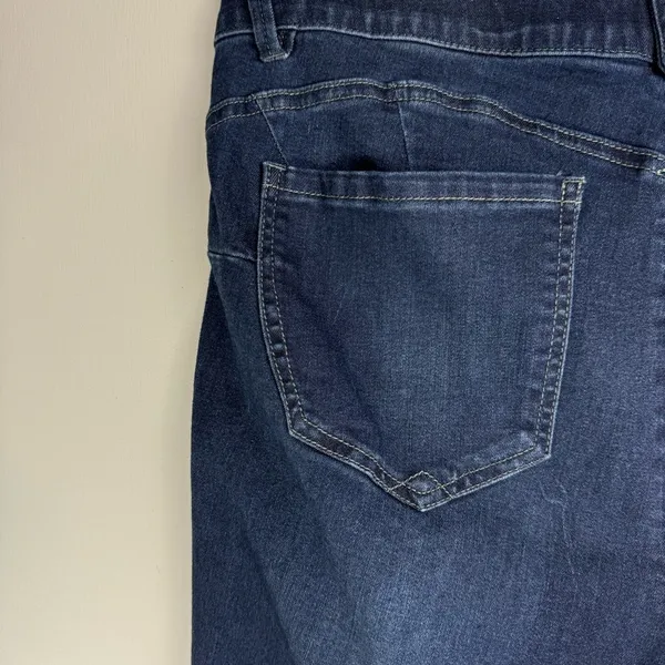 Democracy Ab Solution Womens Plus Skinny Jeans Sz 16 Dark Wash Stretch Denim - Image 12
