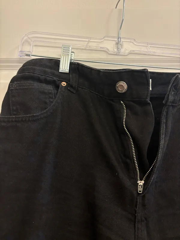 Bershka Jeans Wide-Leg 90s Super Black 6 - Image 3