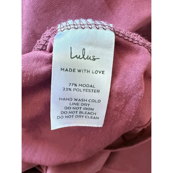 Lulus Raise a Glass Rusty Rose One-Shoulder Midi Dress Body Con Plum Size L - Image 5