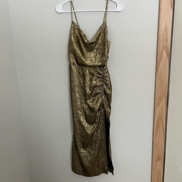 ASTR The Label Gold Dress - Image 2