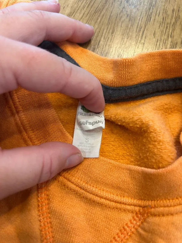 Fruit of the Loom Orange crewneck - Image 3