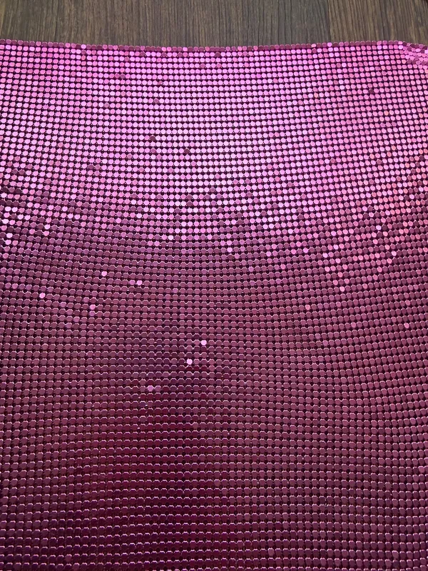 Women’s Pink Metal Sparkly Cowl Neck Backless Halter Crop Top - Image 3