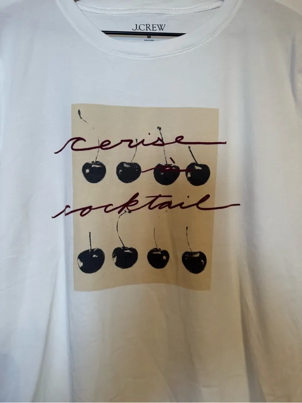 J. Crew Relaxed-fit "Cerise cocktail"‎ graphic T-shirt in broken-in jersey - Image 3