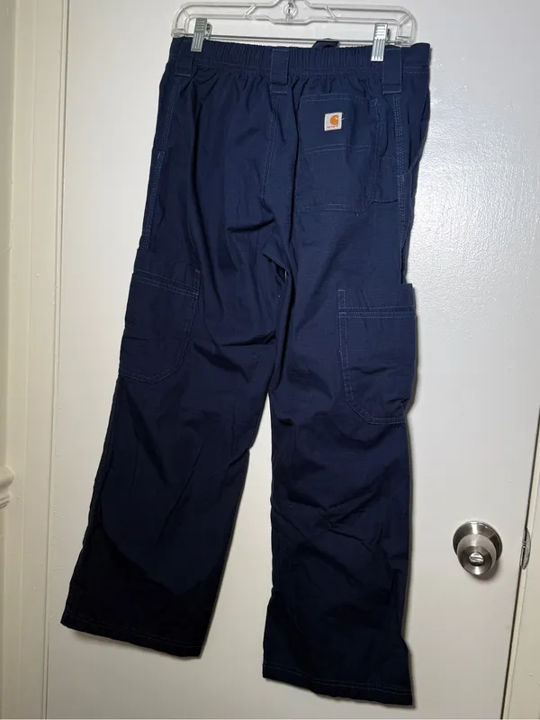 Carhartt Navy Blue Cargo Work Pants Womens XS Short - Image 6