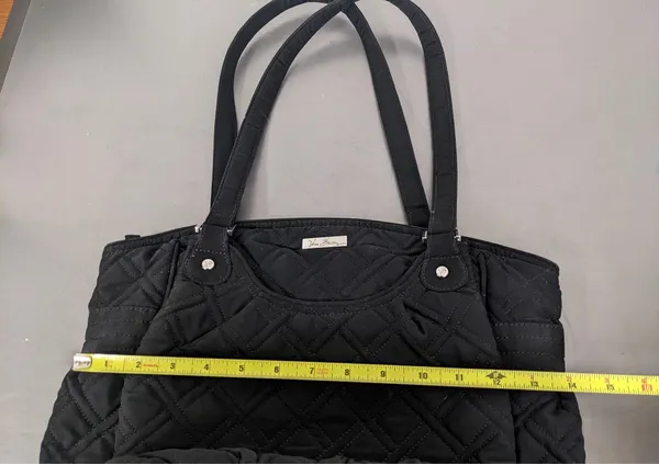 Black quilted tote shoulder bag Vera Bradley - Image 5