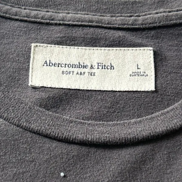 Abercrombie & Fitch #TEAMUP Graphic Tee | Soft Black Cotton T-Shirt | Size L - Image 3