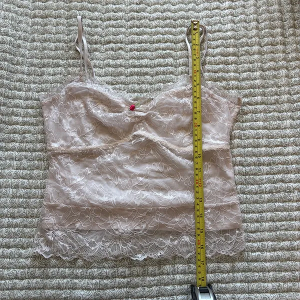 Free people cream lace cami - Image 3