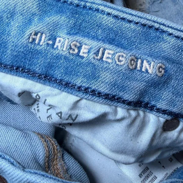 American Eagle Womens 4 Regular Hi-Rise Jegging Jeans Luxe Stretch Distressed - Image 5