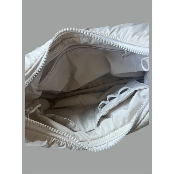 Dagne Dover Rider Crescent Puff Shoulder Bag in Moonbeam Cream Purse - Image 8