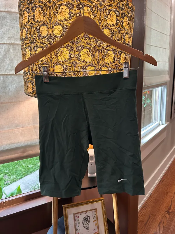 Green Nike Biker Shorts High-Rise - Image 9