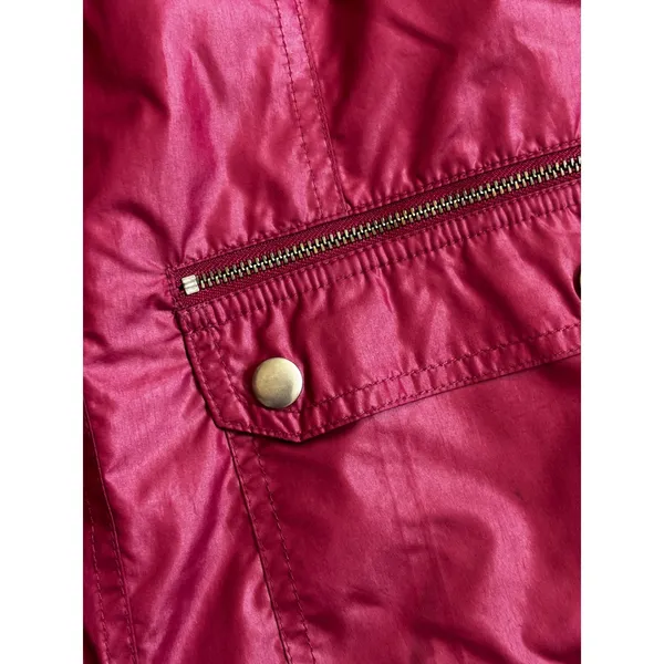 Zenergy by Chicos Windbreaker Jacket 0 Small Magenta Pink Full Zip Mock Neck - Image 4