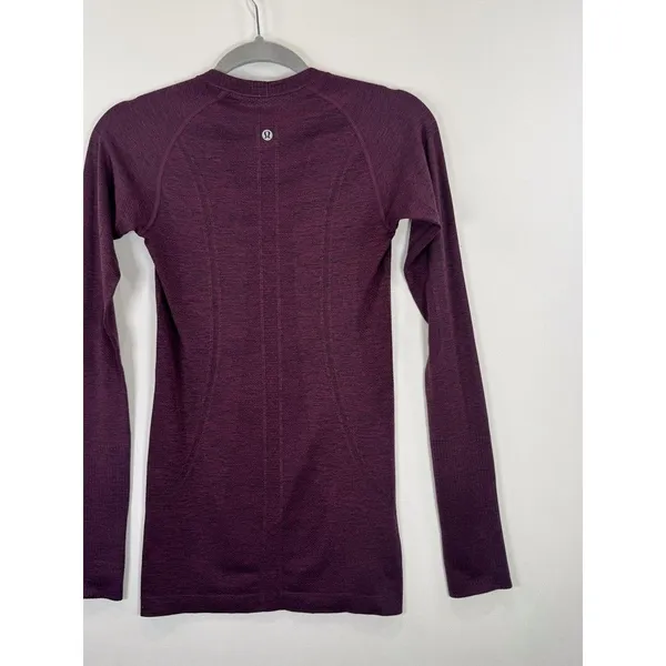 Lululemon Womens Top Purple Swiftly Tech Long Sleeve Crew Tee Stretch Size 4 - Image 10