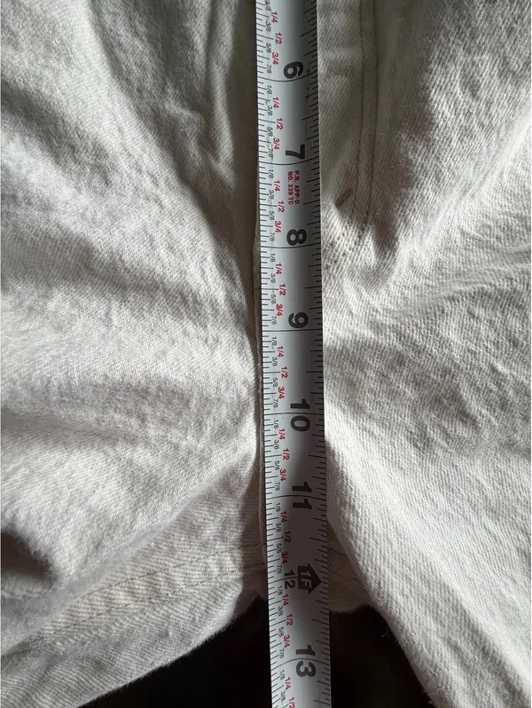 Abercrombie & Fitch 90’s Straight Ultra High Rise Cream Jeans Size 29 - Image 7