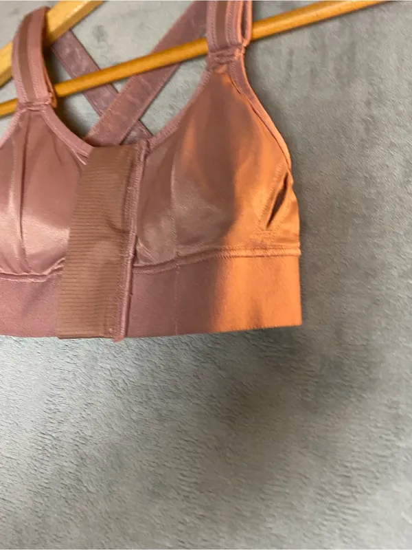 SHEFIT Front-Zip‎ High Support Sports Bra rose 32B - Image 4