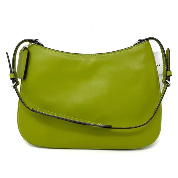 Coach Penelope Shoulder Bag Yellow Green Leather CO952 - Image 3