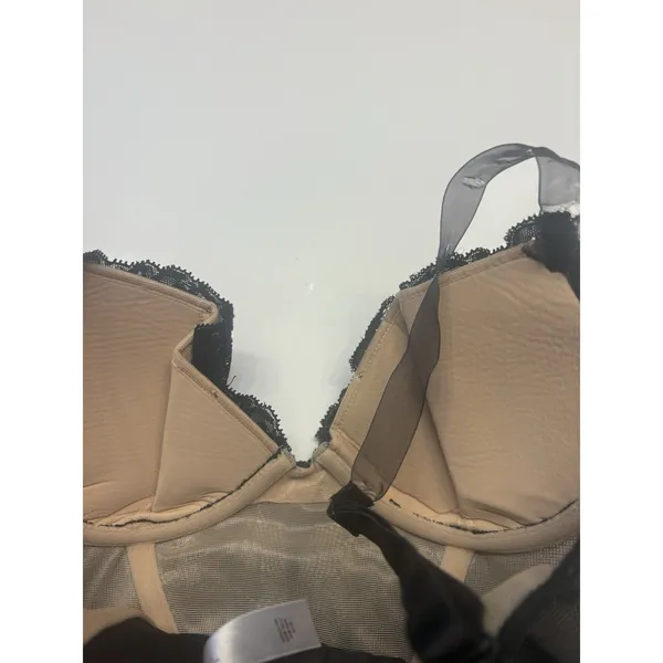 Victoria's Secret X Chantal Thomass Vintage Garter Teddy Lace Lingerie 34C Black - Image 10