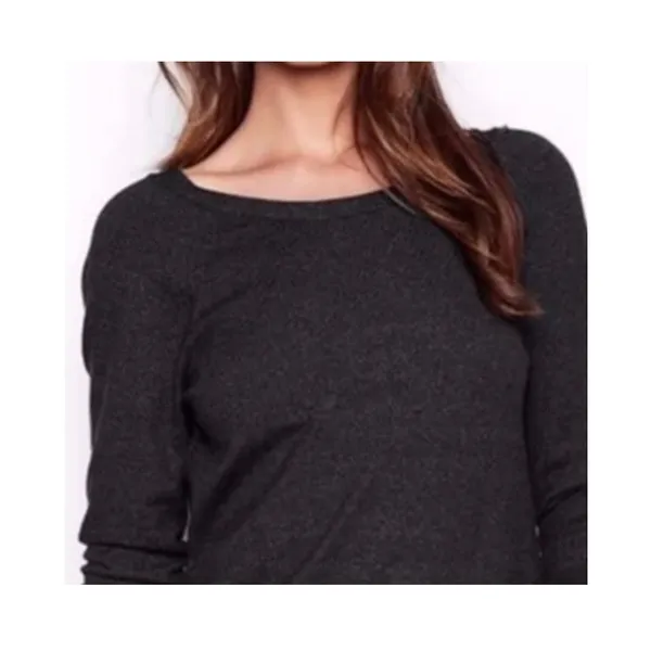 Victorias Secret Twist Open Back Grey Long Sleeve Top Size Medium - Image 7