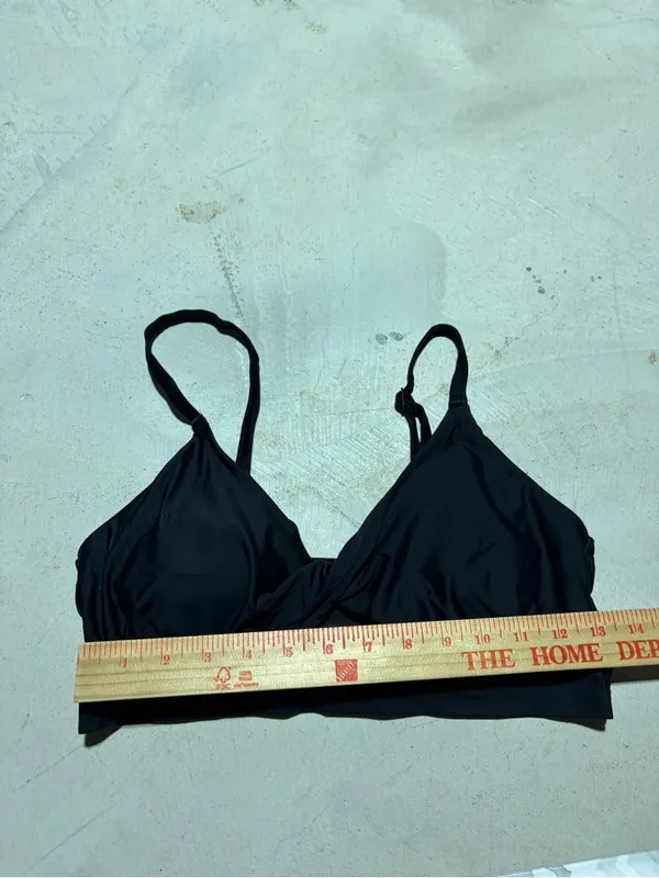 Aerie black scoop bikini swim top large - Image 2