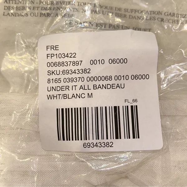 FREE PEOPLE | NWOT Under It All Mesh Bandeau in White - Image 3