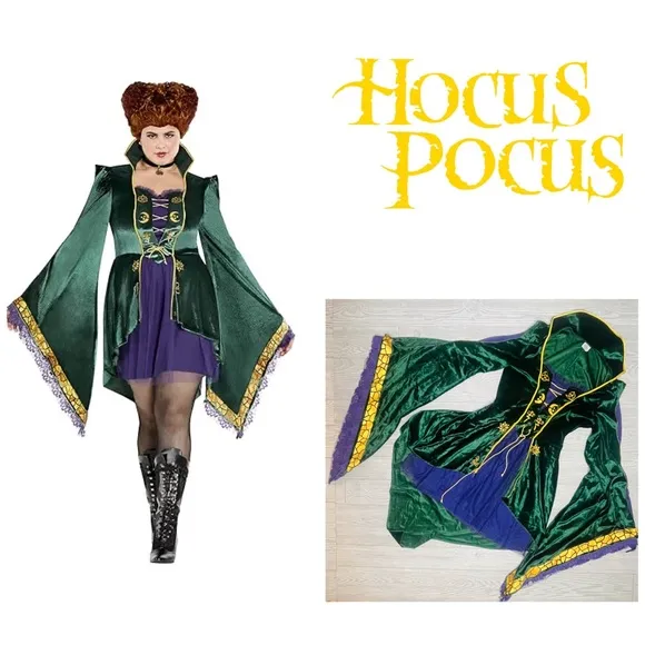 Disney Spirit Halloween sexy Hocus Pocus Adult Winifred Sanderson Dress Cosplay costume - Image 2