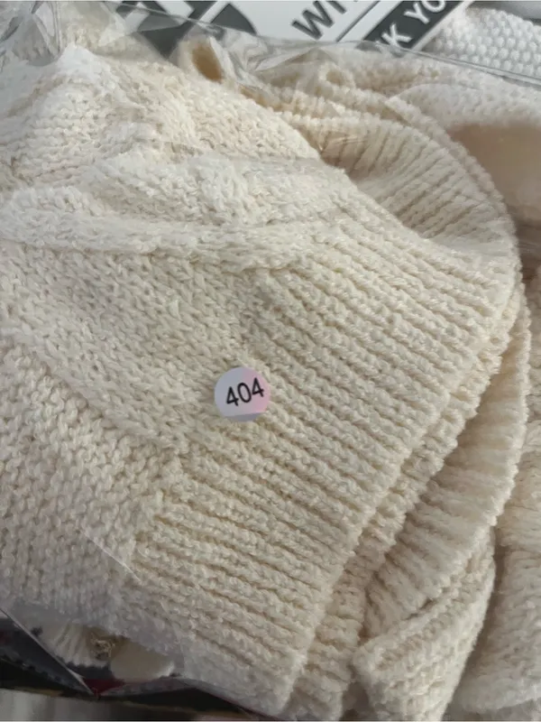 wild fable Cream Cable-Knit Cardigan with Heart Buttons - Image 6