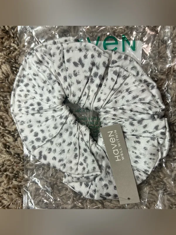 Haven Washable Silk Animal Dot Scrunchie - Image 2