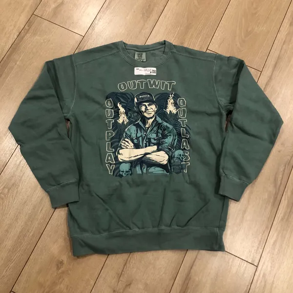 Survivor Sweatshirt Jeff Tribal Outwit. Outplay. Outlast. - Image 2