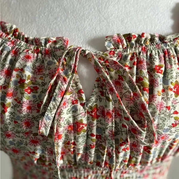 Suite Floral Ruffled Crop Top Size XS - Image 6