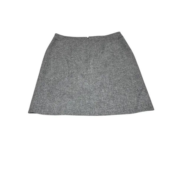 Talbots Gray‎ Herringbone Wool Blend Skirt 16P Petite Office Interview Lined - Image 3