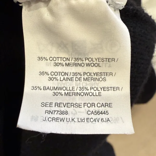 J. CREW Sophie‎ Open Front Sweater Blazer in Black Knit Jacket size Small - Image 8