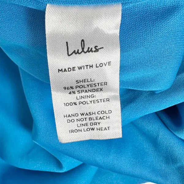 NEW Lulus Glamorous Dedication Blue Sleeveless Column Maxi Dress Formal XL - Image 10