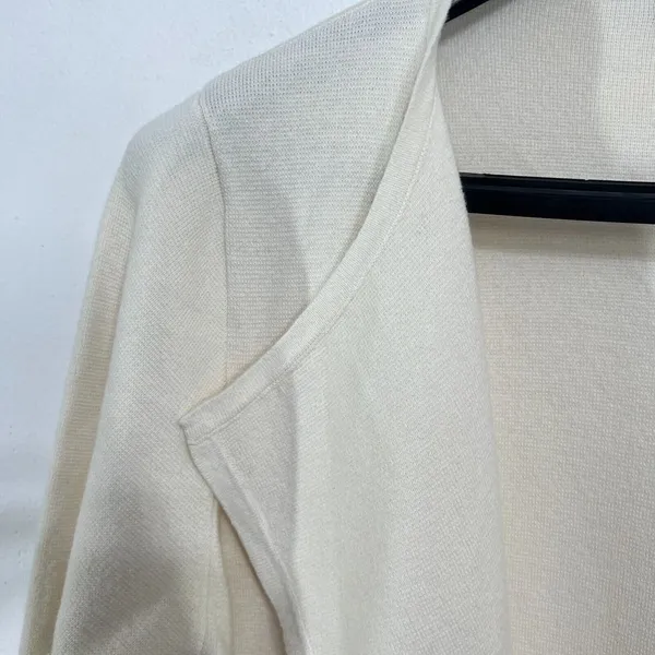 J Crew 365 Juliette Collarless Sweater‎ Blazer XL Open Front Wool Blend Cardigan - Image 8