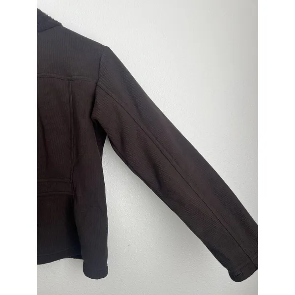 Patagonia Synchilla Jacket Women’s XS Full Zip Ribbed Knit Brown Outdoors Hike - Image 7