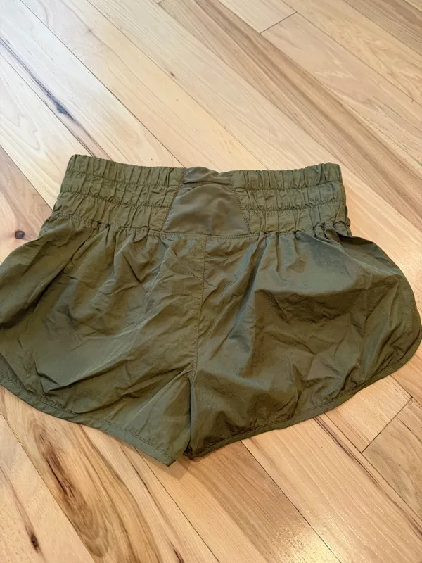 FP Movement by Free People "Way Home" shorts in an olive green color - Image 4